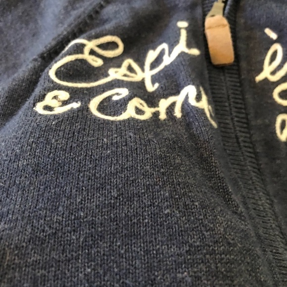 🎉3 For 15$🎉 Baby Blue Zipper Hoodie Size 12 M - Picture 5 of 5